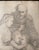 Drawing/Sketching Materials Antique 16th Century Original Religious the Holy Family Pencil Drawing Sketch For Sale - Image 7 of 13