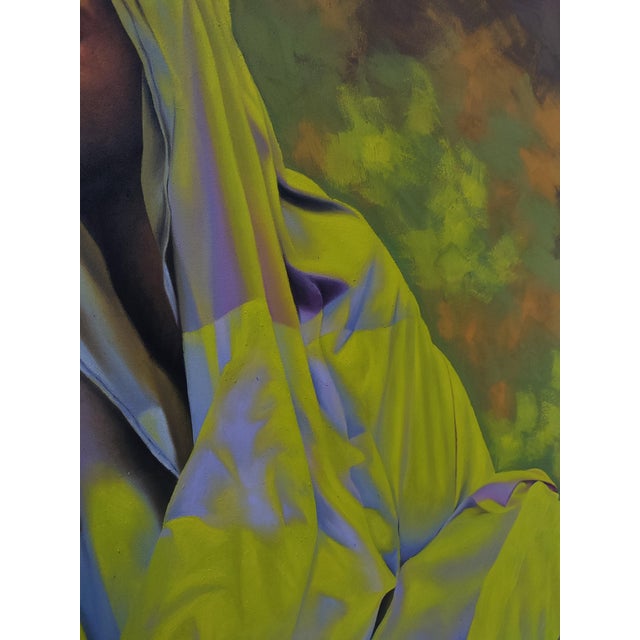 "Sanctuary Vi", Oil Painting on Canvas by Franklin Igwenagu For Sale - Image 4 of 6