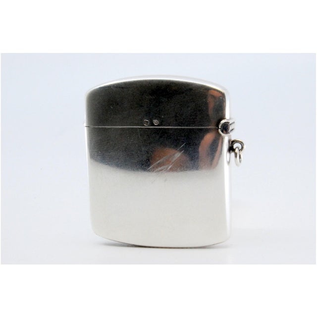Square Silver Matchbox with Sandpaper Base For Sale - Image 10 of 11