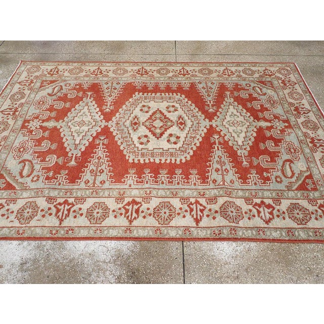 Galerie Shabab Collection Mid-20th Century Persian Veece Rug For Sale - Image 4 of 7