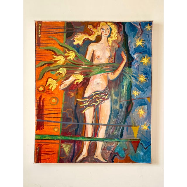 “Le Venus” French Oil on Canvas by Robert Pfeiffer, Framed, Signed '71 For Sale - Image 15 of 15