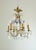 Vintage French Gilt Bronze Cage Chandelier in Blue Murano Glass, 1960s For Sale - Image 6 of 6