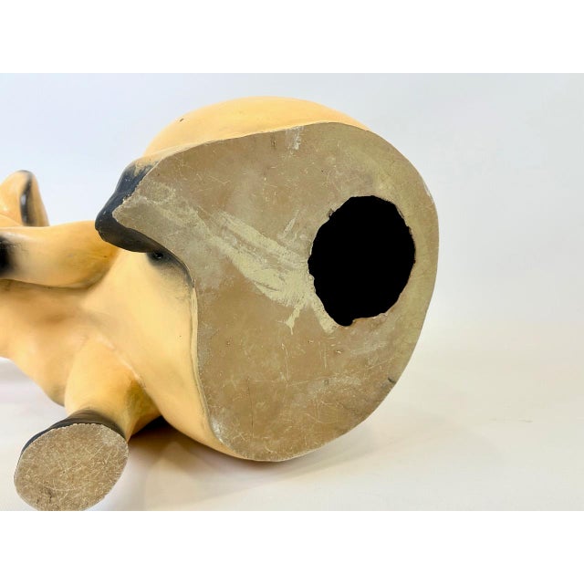 Ivory Large Vintage Resin Garden Pig Figure, 1980s For Sale - Image 8 of 14