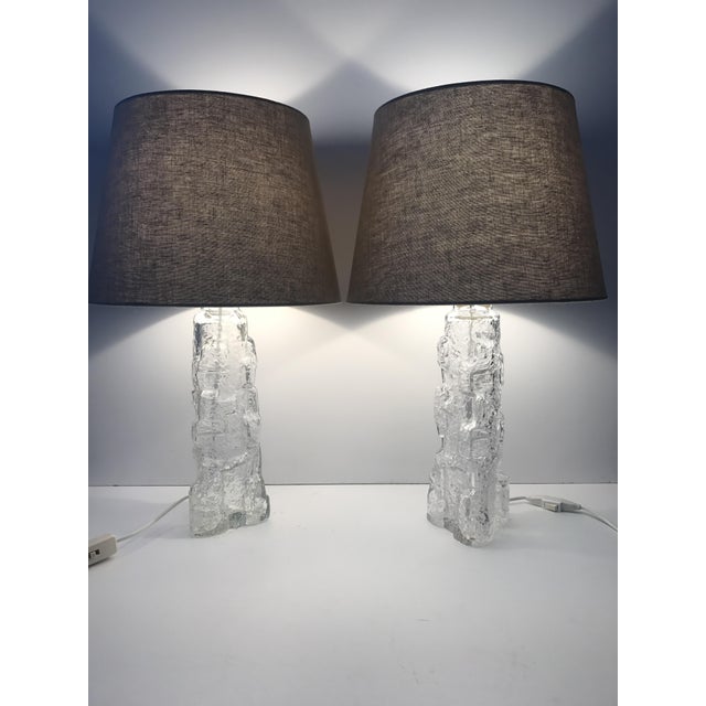 This pair was made at reijmyre glasbruk or glass factory in english, in the late 1960´s /early 1970´s. Designer is...