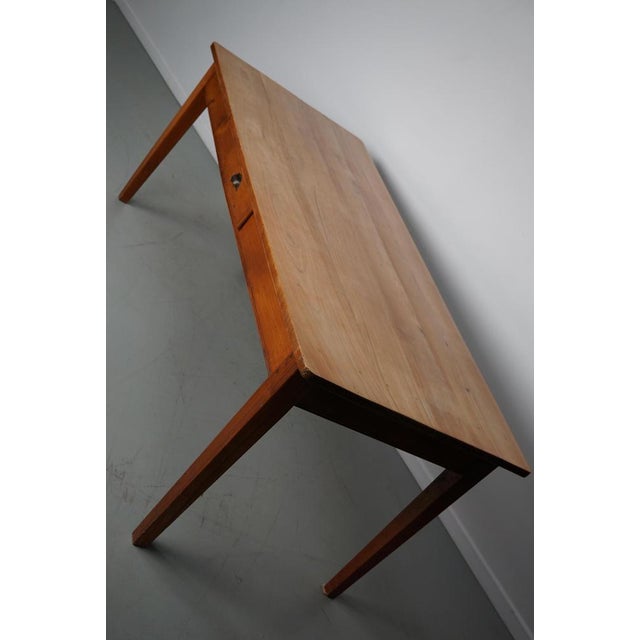 Vintage 20th Century Farmhouse French Cherry Dining Table For Sale - Image 11 of 17