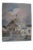 Mid 20th Century "The Church" Impressionist Style Landscape Oil Painting by Antoine Burger For Sale