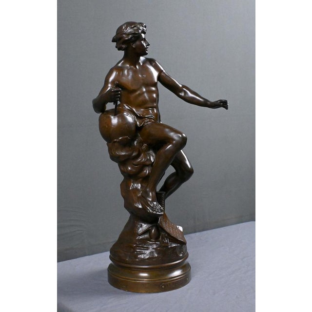 E. Picault, Progress Sculpture, Late 19th Century, Bronze For Sale - Image 3 of 18