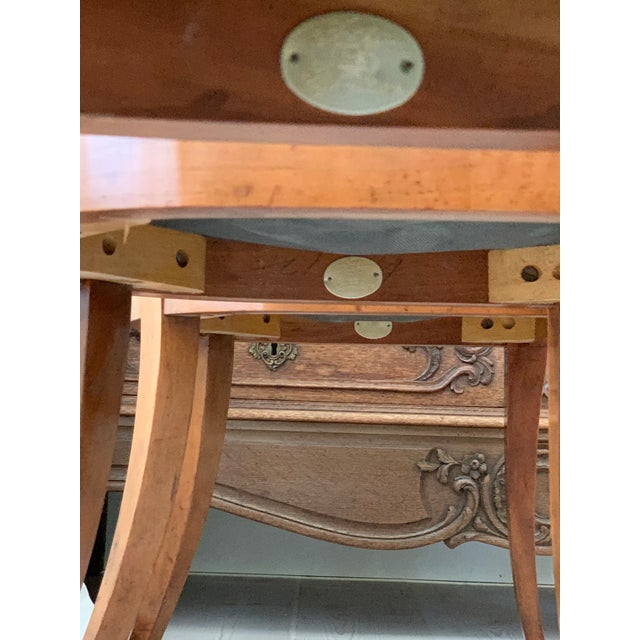 1940s Vintage Baker Furniture Regency Klismos Style Dining Chairs - Set of 6 For Sale - Image 10 of 12