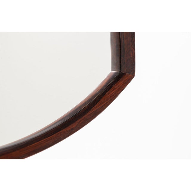 Vintage Danish Wall Mirror in Rosewood by Thomas Poss Eferfolger, 1960 For Sale - Image 6 of 13