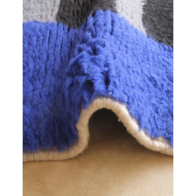 Small Moroccan Handknotted Wool Rug - 3.7 X 1.8 Ft For Sale - Image 4 of 8