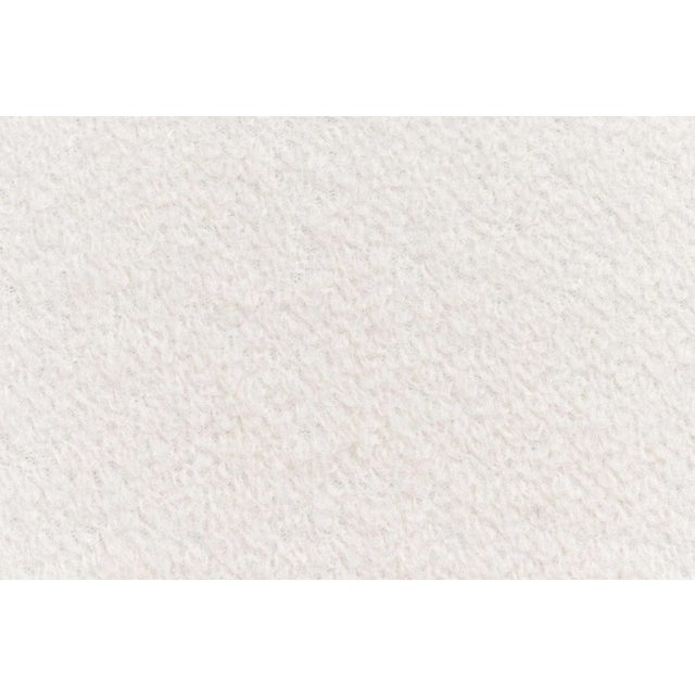 White Postmodern Pair Lounge Chairs by Preview in Boucle, 1980 For Sale - Image 8 of 9