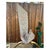 1970s Vintage Metal Ribbon Bow Floor Lamp With Travertine Base For Sale - Image 5 of 10
