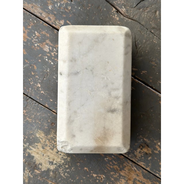 Antique Marble Block Engraved "Park," Circa Early 20th Century For Sale - Image 10 of 11