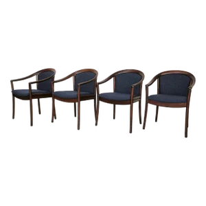 Set of Four Restored Vintage Mid-Century Modern Dining Chairs