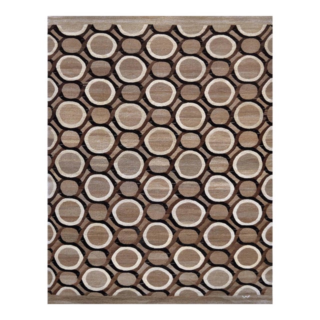 Wool Flatweave Rug Handwoven in Turkey For Sale