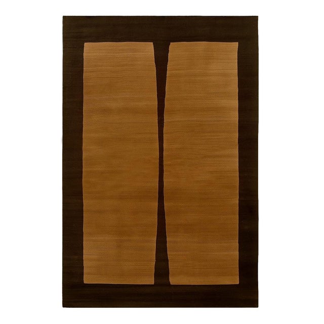 Not Yet Made - Made To Order Tobacco Modern Rectangular Rug by Tapis Studio for Hommés Studio For Sale - Image 5 of 5