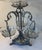 Vintage Silver Metal and Crystal Epergne For Sale - Image 10 of 12