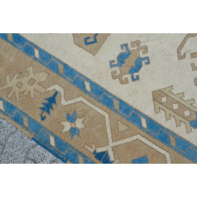 Textile 6x9 Oversize Floor Turkish Carpet For Sale - Image 7 of 11