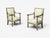 Gustavian (Swedish) Gustavian, Lounge Chairs, Grey Paint Decorated, Fabric, Sweden, 19th C. For Sale - Image 3 of 13