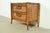 Mid-Century Modern Mid-Century Hollywood Regency Campaign Carved Walnut Faux Bamboo Nightstand by Stanley, Circa 1960s For Sale - Image 3 of 15