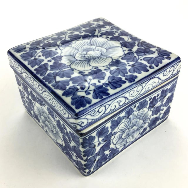 Vintage Thailand Artisan Porcelain Treasure Box Chairish