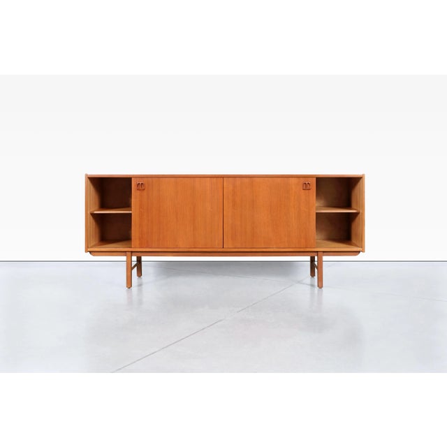 Mid-Century Modern Mid-Century Swedish Modern Teak Credenza by Erik Wortz for Ikea, 1960s For Sale - Image 3 of 12