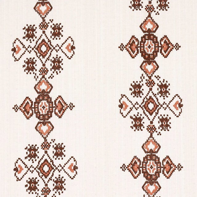 Not Yet Made - Made To Order Sample - Schumacher Nadira Embroidery in Cocoa For Sale - Image 5 of 5