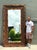 Wood Vintage Monumental Bamboo and Rattan Floor Mirror For Sale - Image 7 of 17
