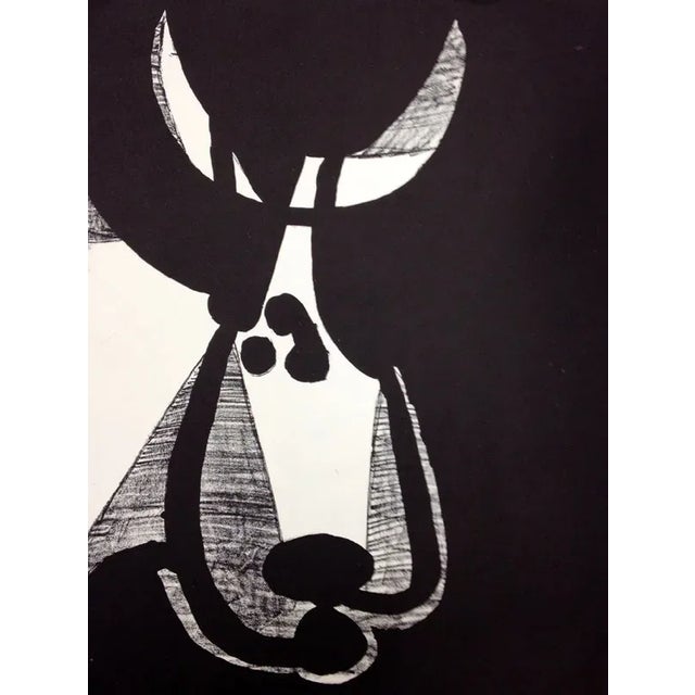 1959 Picasso Lithograph Head of Bull Turned Left For Sale