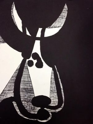 1959 Picasso Lithograph Head of Bull Turned Left