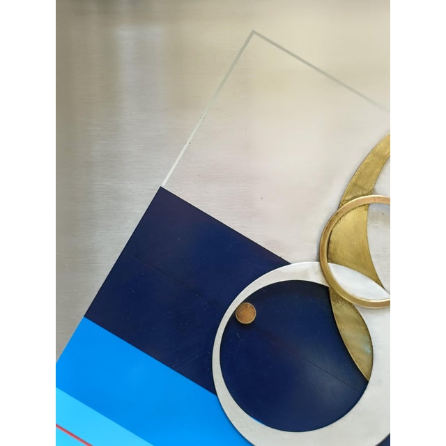 Siro Covey, Prospettiva, 1970s, Screen Printing on Steel For Sale - Image 9 of 10