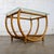Calif-asia Mid-20th Century MCM Coastal Style Side or End Table With Bent Rattan Base and Rectangle Glass Top For Sale - Image 4 of 18