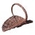 Vintage French Style Wicker Flower Basket For Sale