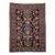 Antique Persian Malayer Rug, Hand-Knotted Wool, Geometric Pattern, 5x7, Navy and Green For Sale