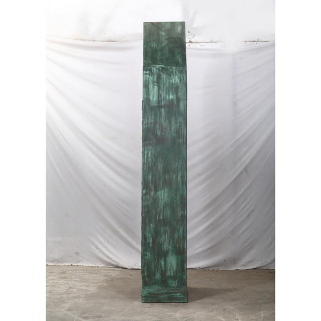 2020s Armoire Constructed From Antique Indian Painted Teakwood Doors and Elements For Sale - Image 5 of 6