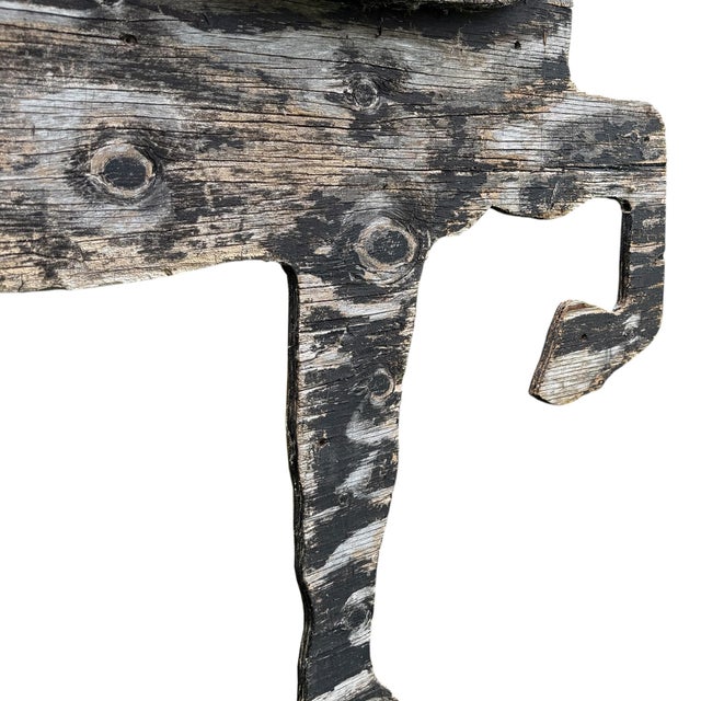 Rather Large Wood Horse Silhouette From a Blacksmith's Forge For Sale - Image 13 of 18