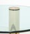 Mid 20th Century Modern Circular Glass Top Gilt Metal Coffee Table For Sale - Image 5 of 8