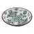 Vintage Turkish Iznik Style Floral Ceramic Shallow Bowl For Sale