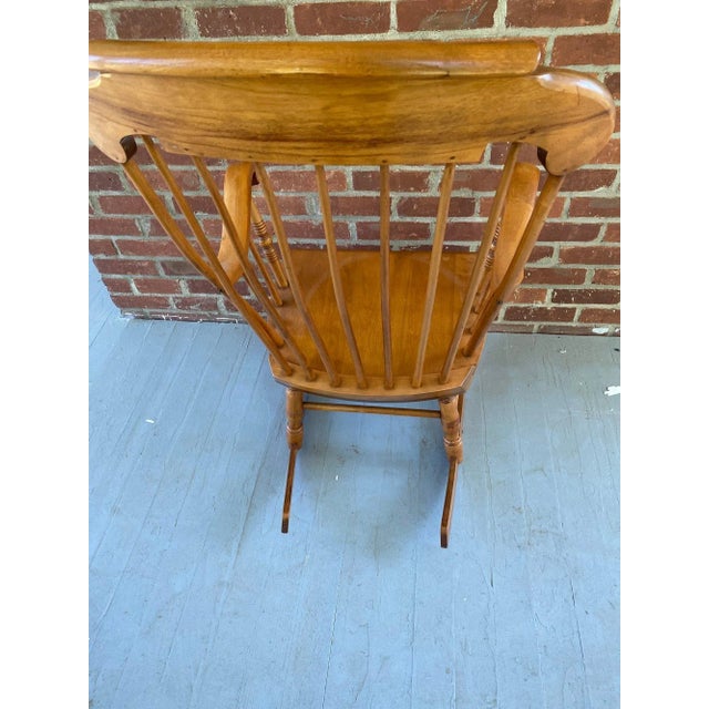 1970s 1970s Vintage Bent Brothers Maple Rocking Chair For Sale - Image 5 of 10