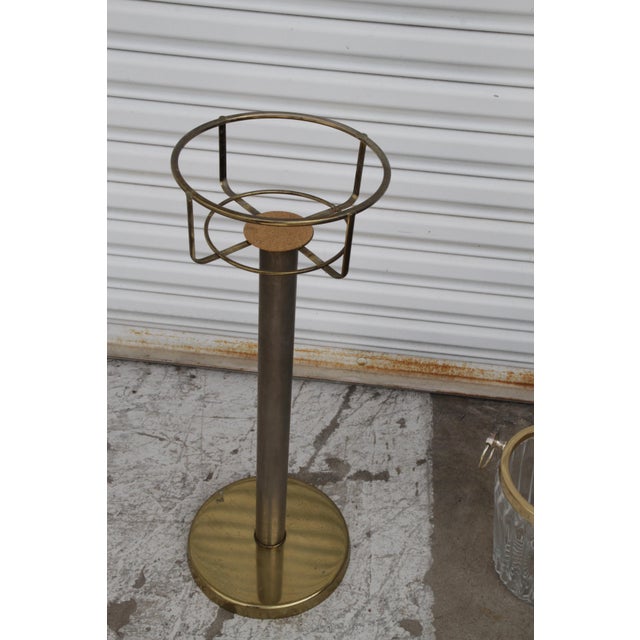 Mid 20th Century Brass Champagne & Ice Bucket Stand For Sale - Image 12 of 12