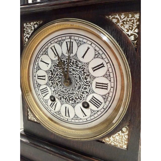 19th Century French Aesthetic Style Mantel Clock Attributed to Lewis Foreman Day For Sale - Image 12 of 13
