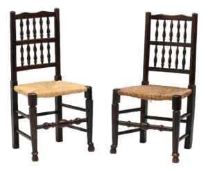 Set of Antique Side Chairs, 1800