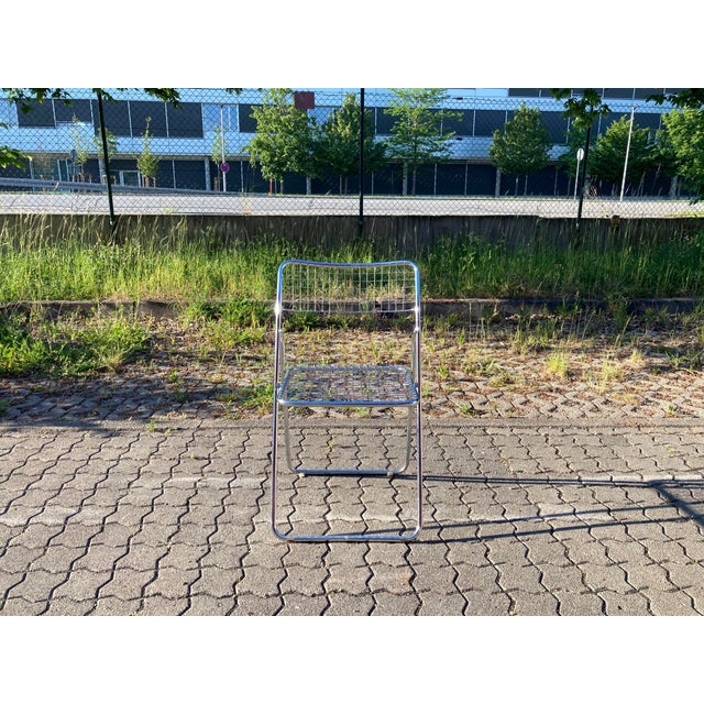 Metal Vintage Model Rappen Folding Chairs by Niels Gammelgaard for Ikea, 1978, Set of 6 For Sale - Image 7 of 18