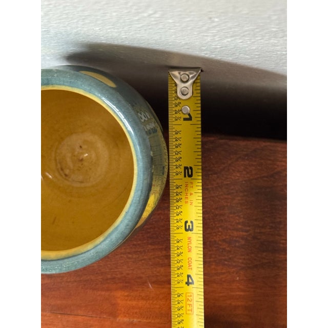 Mid-Century French Savoyard "Terre Vernissée" Attributed Polka Dot Redware Cachepot in the Style of St. Jorioz For Sale - Image 9 of 12
