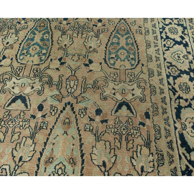 Antique Persian Meshad Rug, an early 20th century Persian rug, Circa: 1920, Origin: Persia. Made in the heart of Iranian...