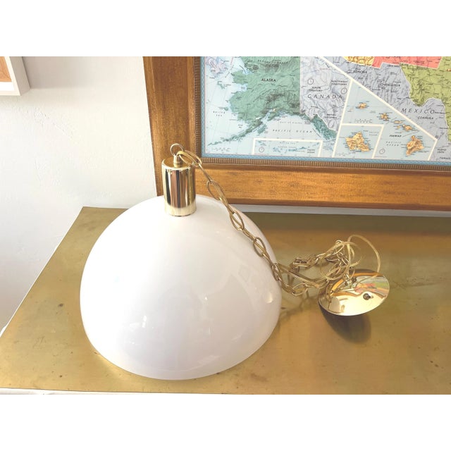 Modern Dome Pendant Light, 1970s For Sale - Image 9 of 18