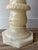 Baroque Vintage Carved Twisted Alabaster Pedestal Stand For Sale - Image 3 of 12