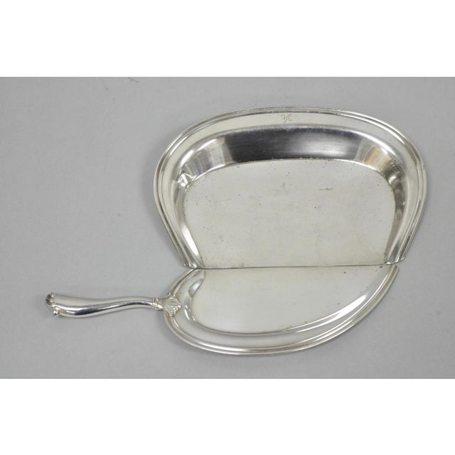 Victorian Vintage Bernard Rice's Sons Inc Silver Plated Crumb Catcher Silent Butler Set For Sale - Image 3 of 13