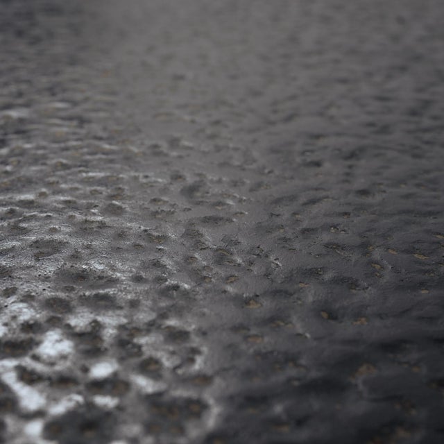 Brutalist Octagonal Coffee Table in Black Stone-Look Resin, 1970s For Sale - Image 10 of 17