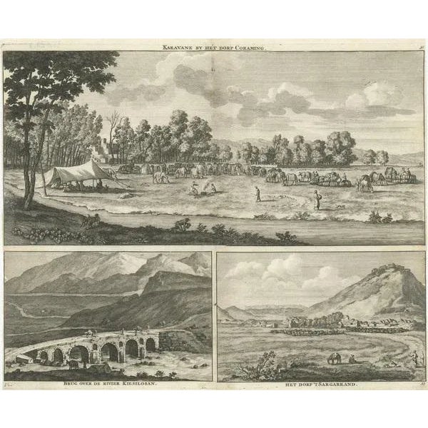 Early 18th Century Three Views of the Middle East, 1711, Paper For Sale - Image 5 of 6